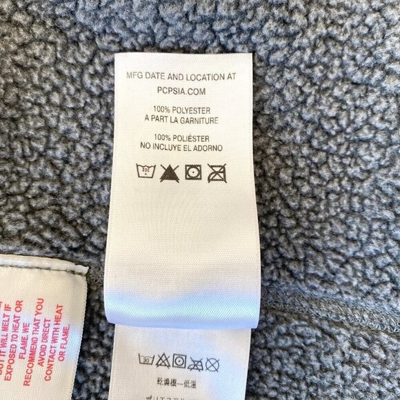 Patagonia Boys' Better Sweater Fleece Jacket XL (14) Full Zip Gray Zip Pockets - Picture 9 of 11